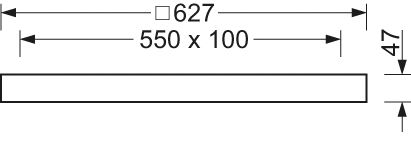 Aufbaurahmen ws ST L627mm B627mm H47mm