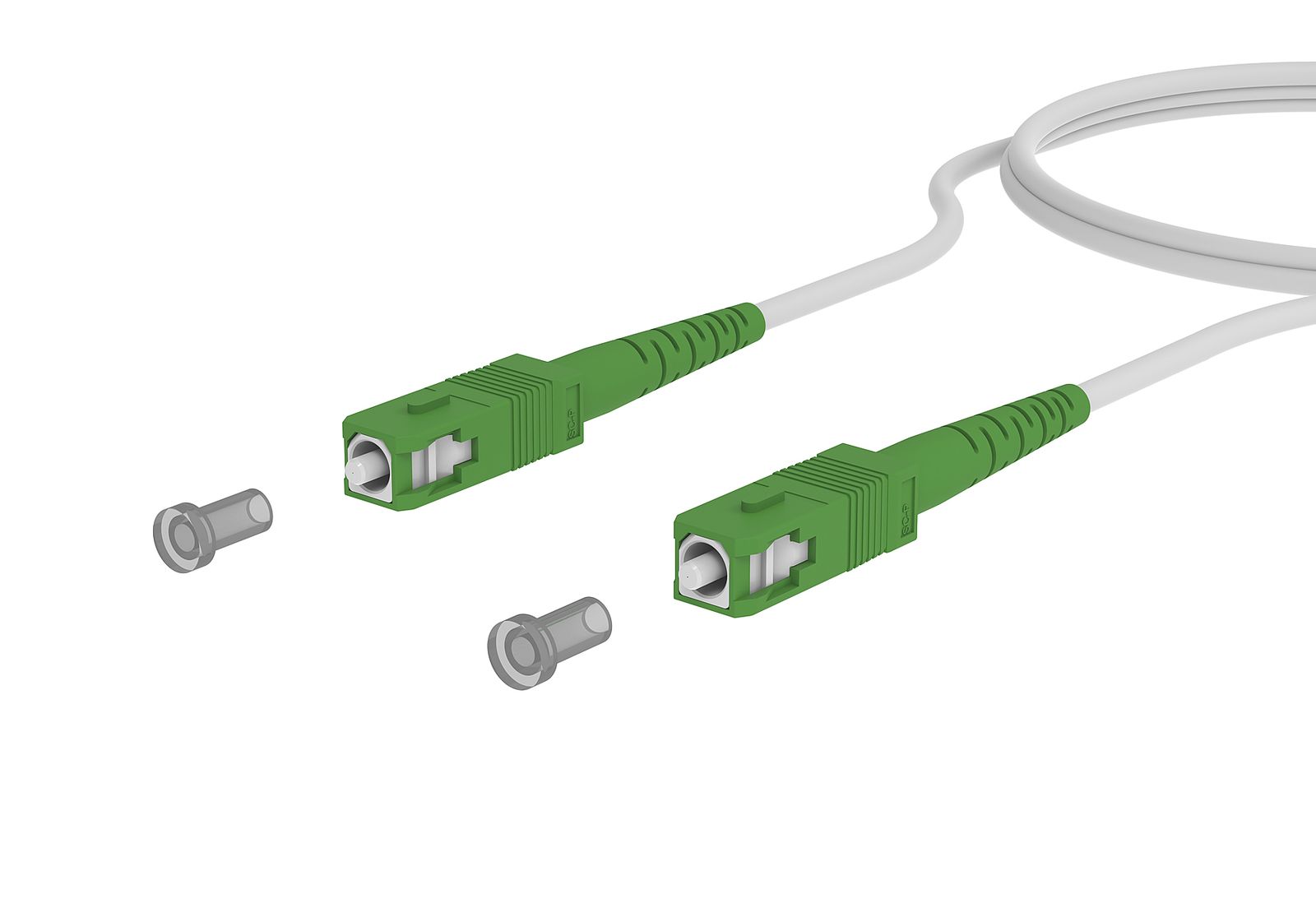 LWL-Patchkabel SC APC SM OS2 2m ws