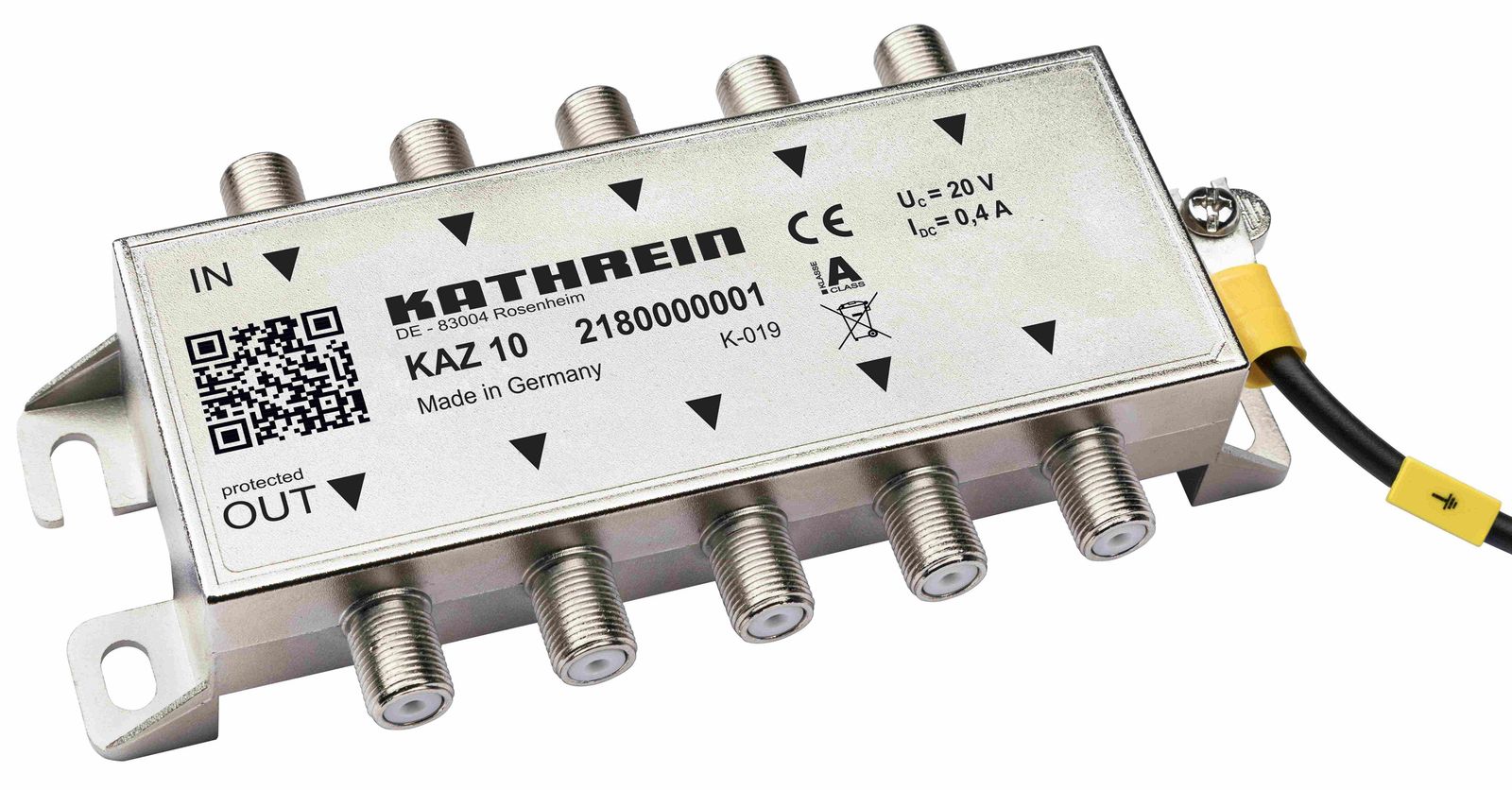 Blitzstromableiter 60VDC auf 5kA F-Conn Erdungsklemmblock auf Erdungsklemmblock