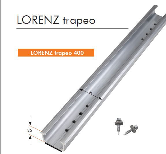 PV-Montagesystem trapeo Schrägdach Alu