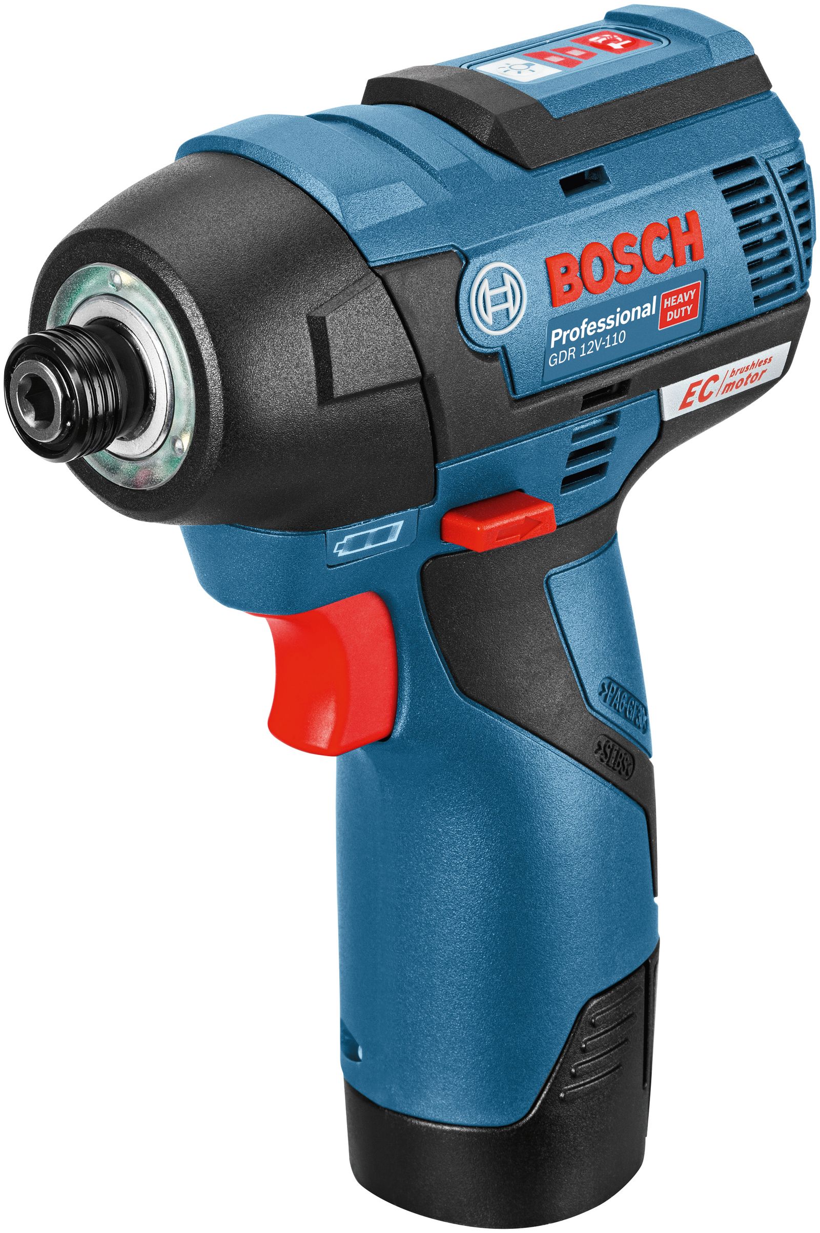 Akku-Schlagschrauber 12V 3Ah 110Nm 1/4 Zoll Innensechskant