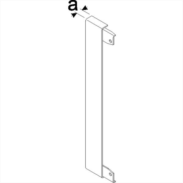 Wandanschlussblende GEB-K B130xT7mm sym ST gra-sw gra/sw RAL9011 hfr besch