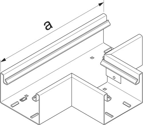 T-Stück GEB-K 65x130mm UT Kst gra-sw RAL9011 gra/sw unbeh