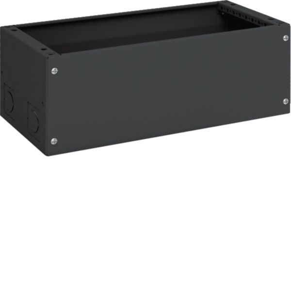 Sockel H200xB550xT275mm ST sw f.Kabelrangier