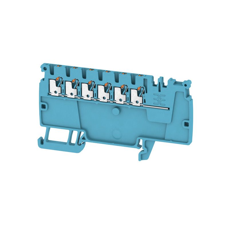 Verteilerblock 0,5-1,5qmm 1Etage 6kl bl 17,5A TS35 Hutschiene TH35