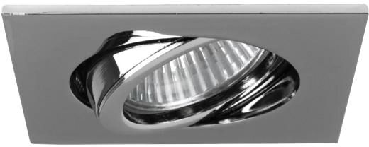 Einbaustrahler 13W Konv GX5,3 chr glz IP20 Alu mediumstrahlend Steck Ø/EB68mm