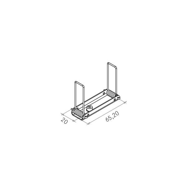 Haltefeder si Alu L20mm B65,2mm