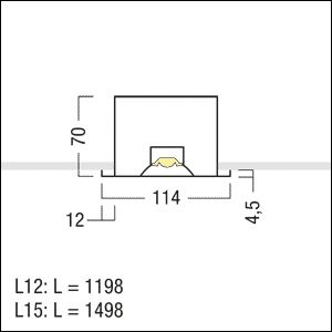 LED-Deckeneinbauleuchte MIREL 24W 3000K 3320lm ws Konv Dimmung DALI IP20