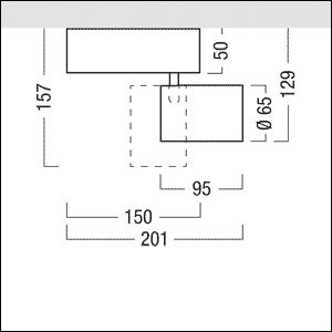 LED-Schienenstrahler 15,5 SUPERSYSTEM sw 3000K 950lm Dimmung DALI 1LED Alu IP20