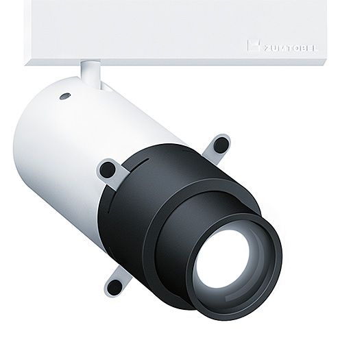 LED-Schienenstrahler 14W SUPERSYSTEM Alu 3000K 750lm Konv 1LED IP20 ws mt 3Ph