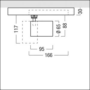 LED-Anbaustrahler 13W SUPERSYSTEM 3000K 950lm Konv 1LED Alu IP20 sw mt NV-Adapt