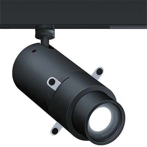 LED-Anbaustrahler 13W SUPERSYSTEM 4000K 750lm Konv Dimmung DALI 1LED Alu IP20 sw