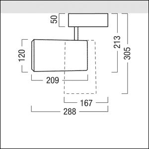 LED-Schienenstrahler 36W 3000K 3100lm Konv ws mt 1LED Alu IP20 RF:hochglänzend