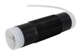 Schrumpfschlauch L0,18m Ø43,7/14,4mm sw -40-90°C Silikon