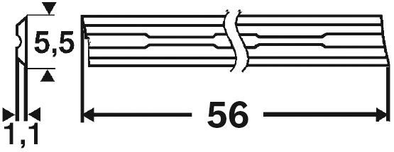 Ersatzklinge Handhobel ger 2st