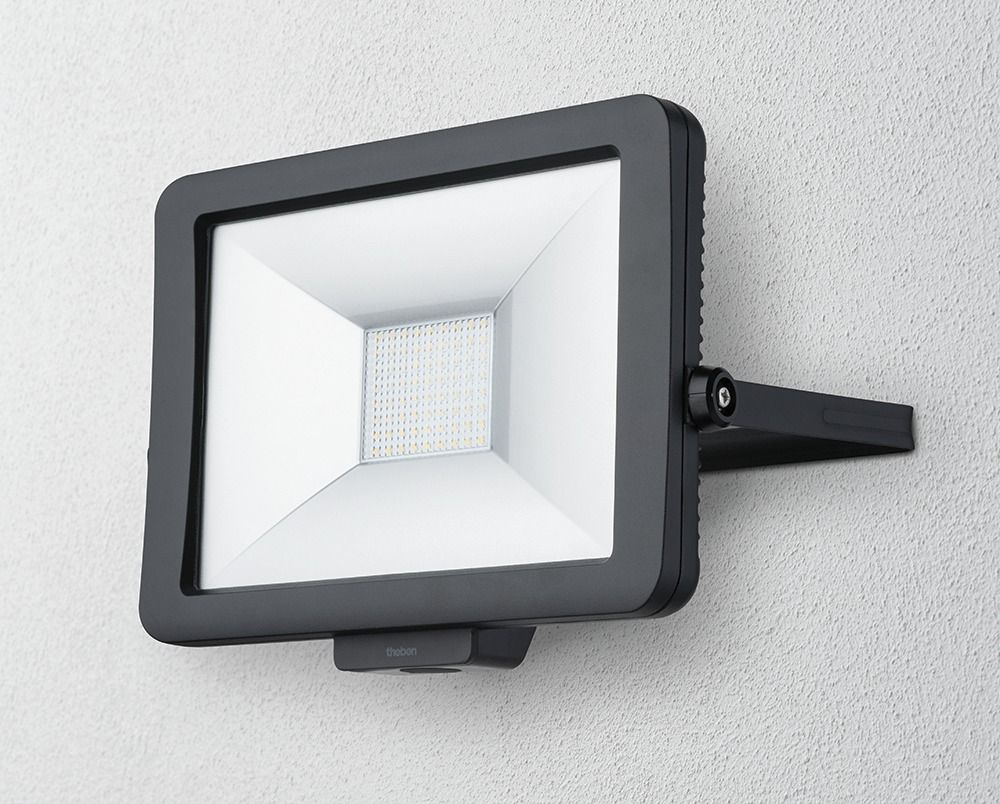 LED-Anbaustrahler 50W theLeda 5000K Konv 3500lm 1LED Alu IP65 sw mt RF:matt