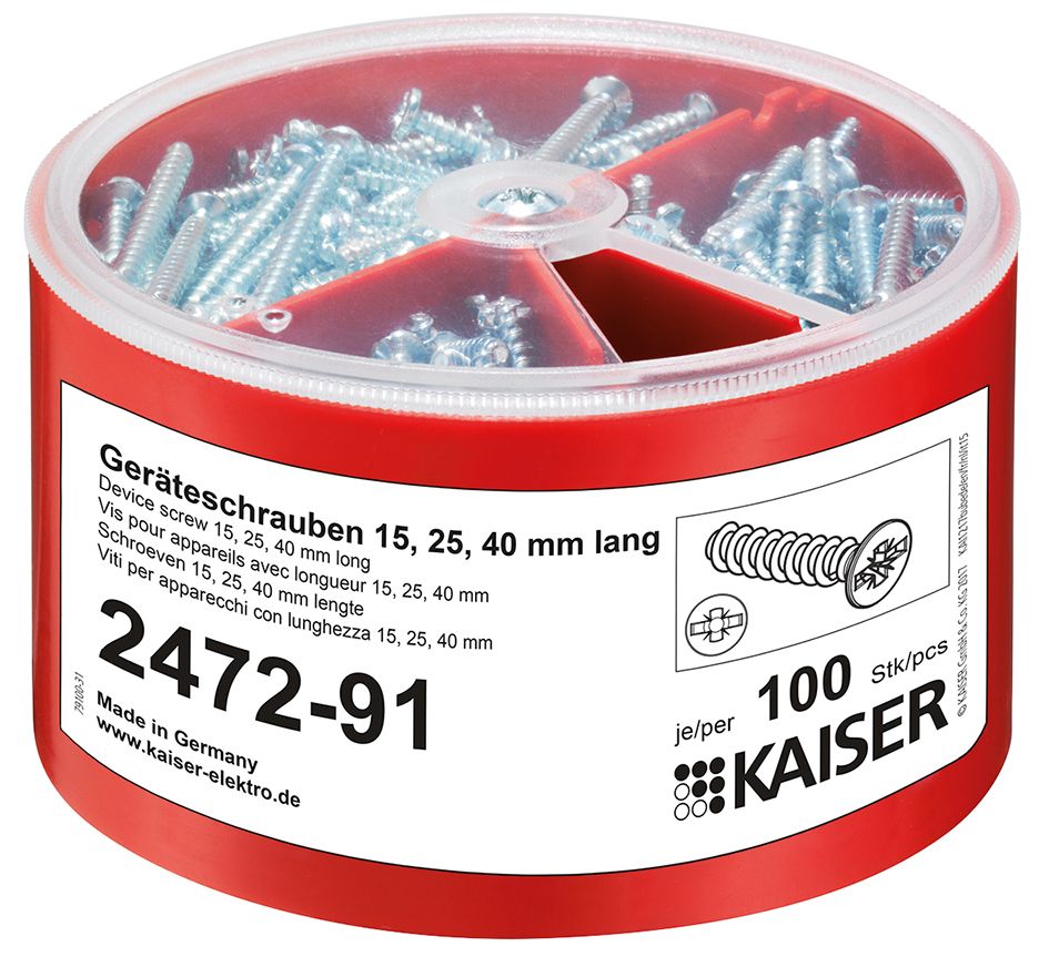 Geräteschrauben-Box si f.EinbDose Geeignet für Einbaudose