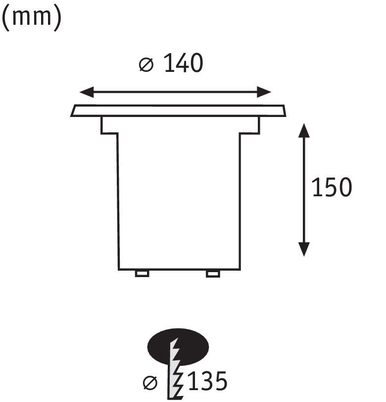 LED-Bodeneinbauleuchte Plug&Shine 6W 24V 3000K LED nicht austauschbar 1LED 490lm