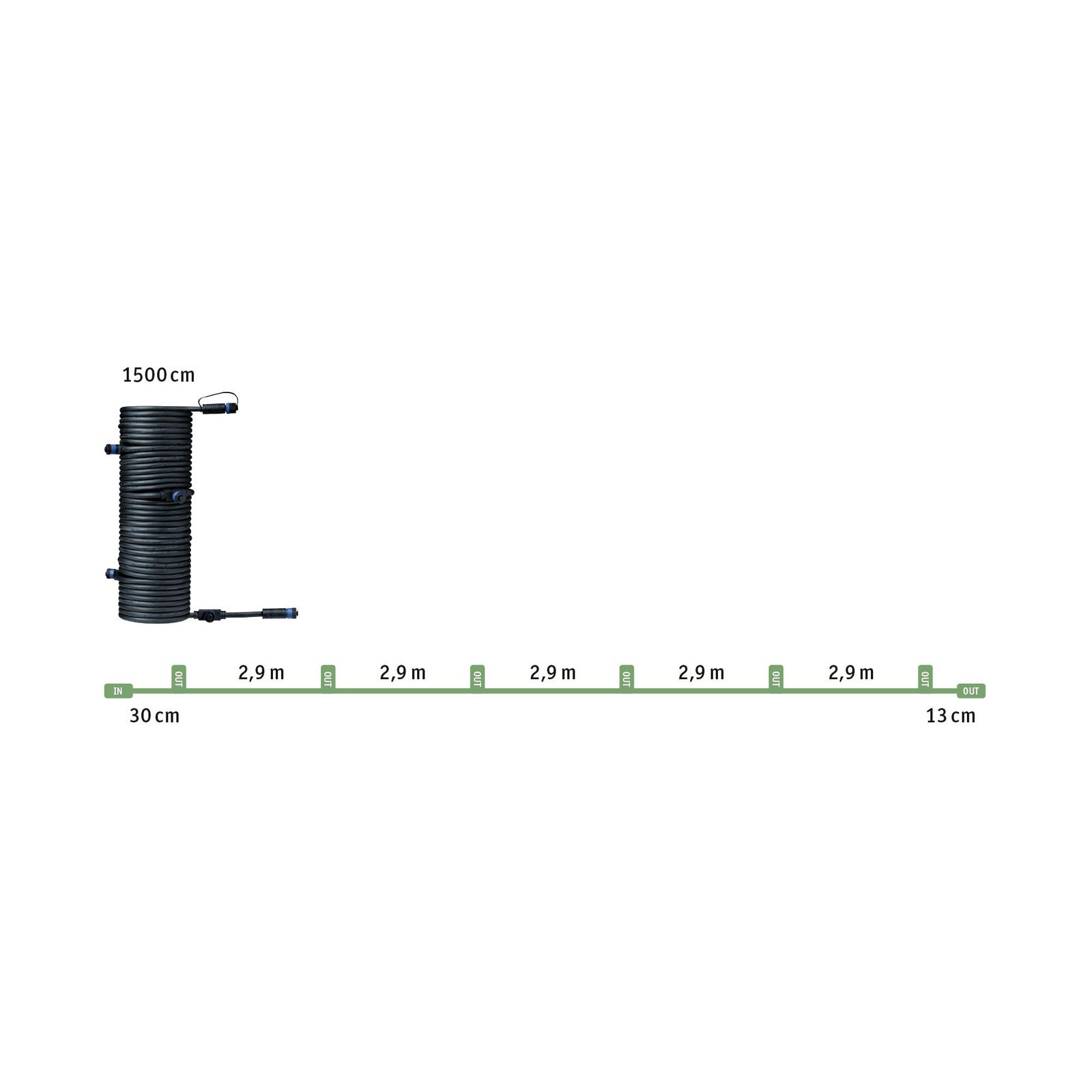 Verbindungskabel Plug&Shine sw 15000mm