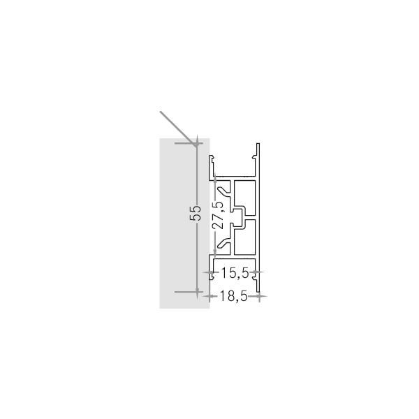 Profil n.Konf alu IP00 100x18,5x55mm nur Konfektionierung Ersatzteil Zubehör