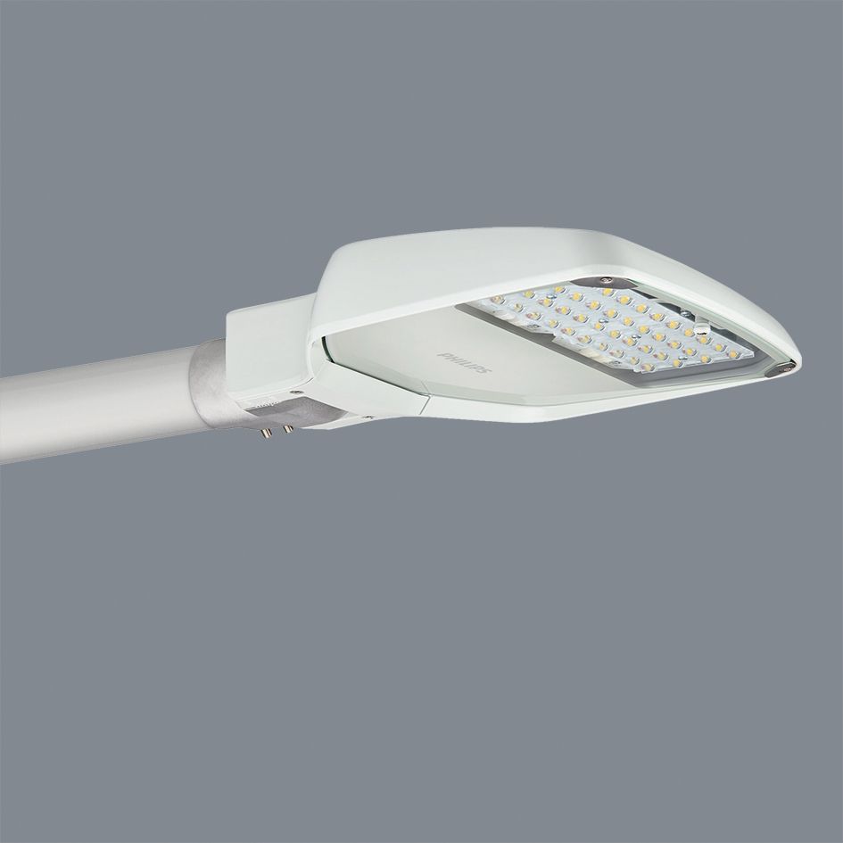LED-Straßenleuchte 40,5W ClearWay 4000K Aufs/Ans 48-76mm 6090lm gr elektr.Trafo