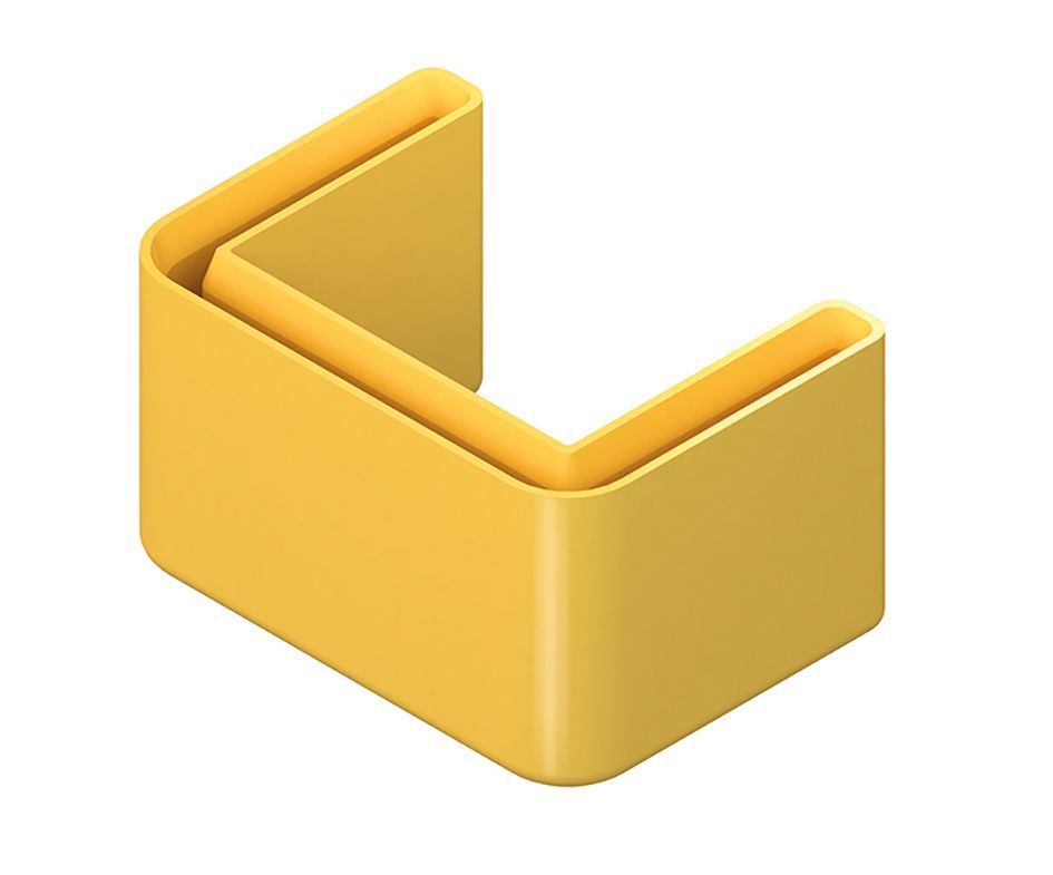 Endkappe Kst U-Profil 27x27mm ge