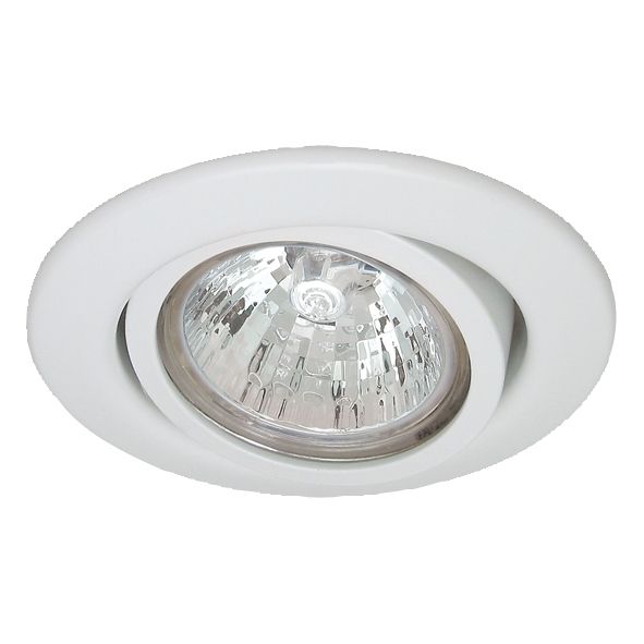 Einbaustrahler 50W Konv o.Fass ws glz ST IP20 Ø/EB68mm