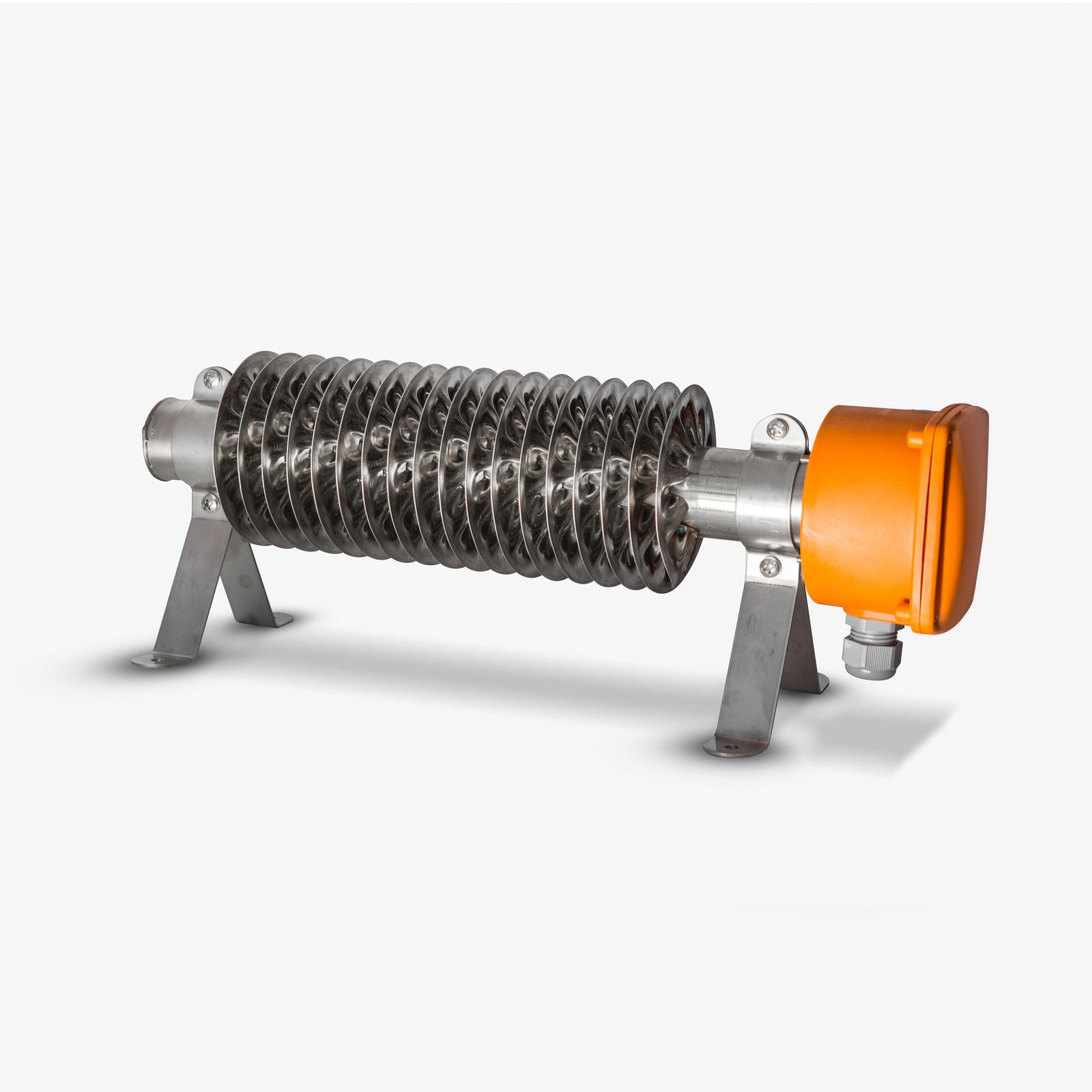 Rippenrohrheizofen 2000W Ø120mm 230V IP66/IP67 184x120x1100mm