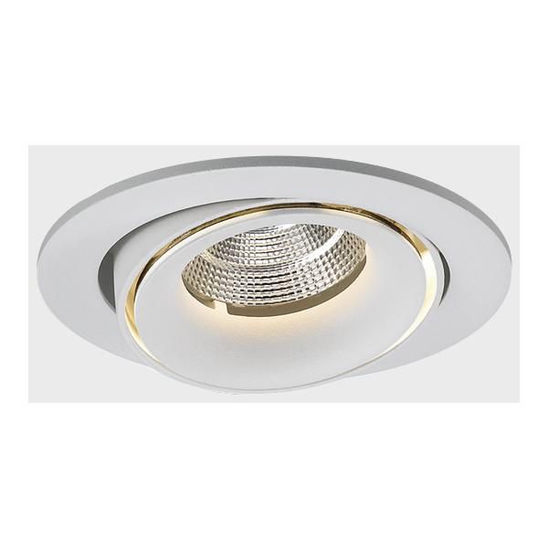 LED-Einbaustrahler 9,3W CIRCLE 3000K Alu 700lm ws mt 1LED IP20 RF:hochglänzend