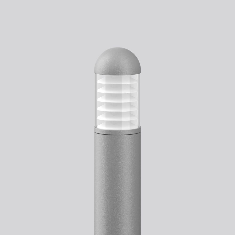 LED-Podestleuchte 10W MegaLamelle IP65 3000K 1LED 600lm si Alu Kst_tr