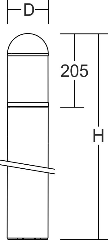 Podestleuchte 57W MEGA LATERNE E27 si HV Alu IP65 Kst_opal