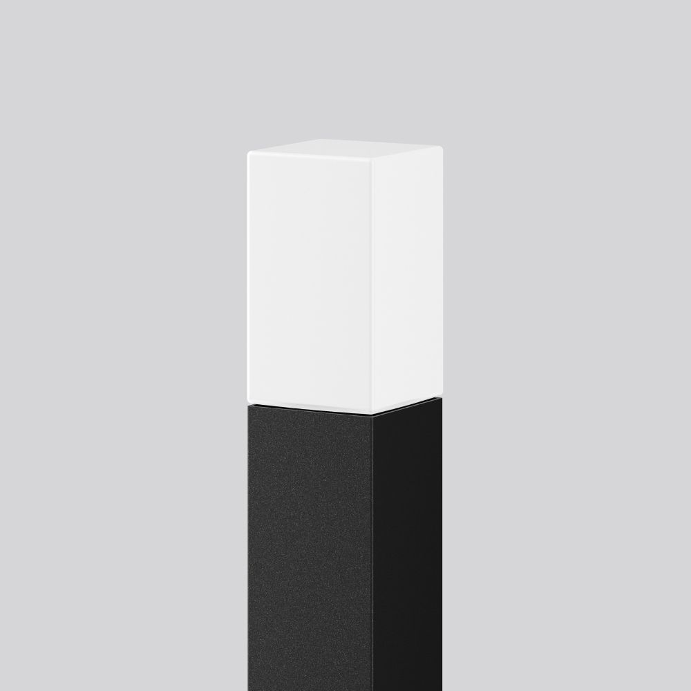 Pollerleuchte 57W MegaSquare E27 anth HV Alu IP65 Gl_opal