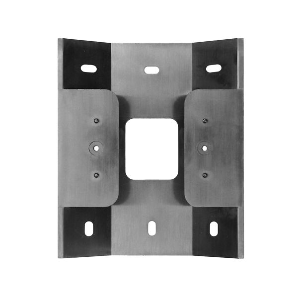 Montageplatte 1f AP sw Kst 121x102x23mm Diebstahlsicherung integrierbar