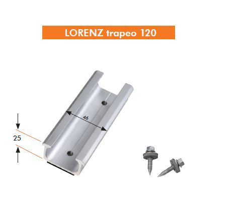 PV-Montagesystem trapeo Schrägdach Alu