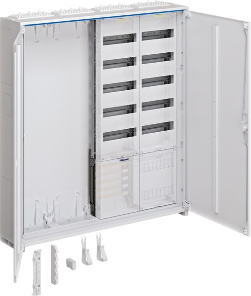Komplettschrank AP/UP 4Feld IP44 m.Schiene 1100x1050x205mm