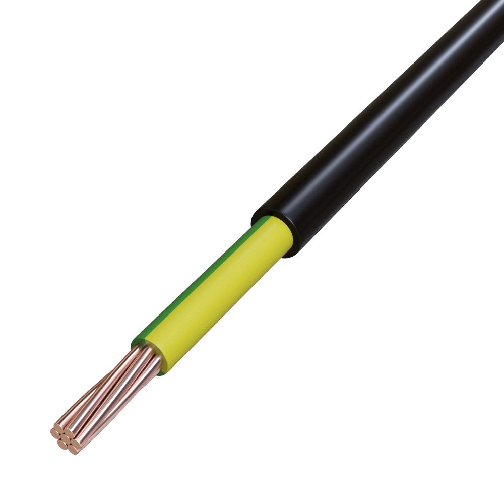 Starkstromkabel hfr B2ca N2XH-J 1x25qmm RM TRS PO Ø11,4mm Polyolefine sw Farbe