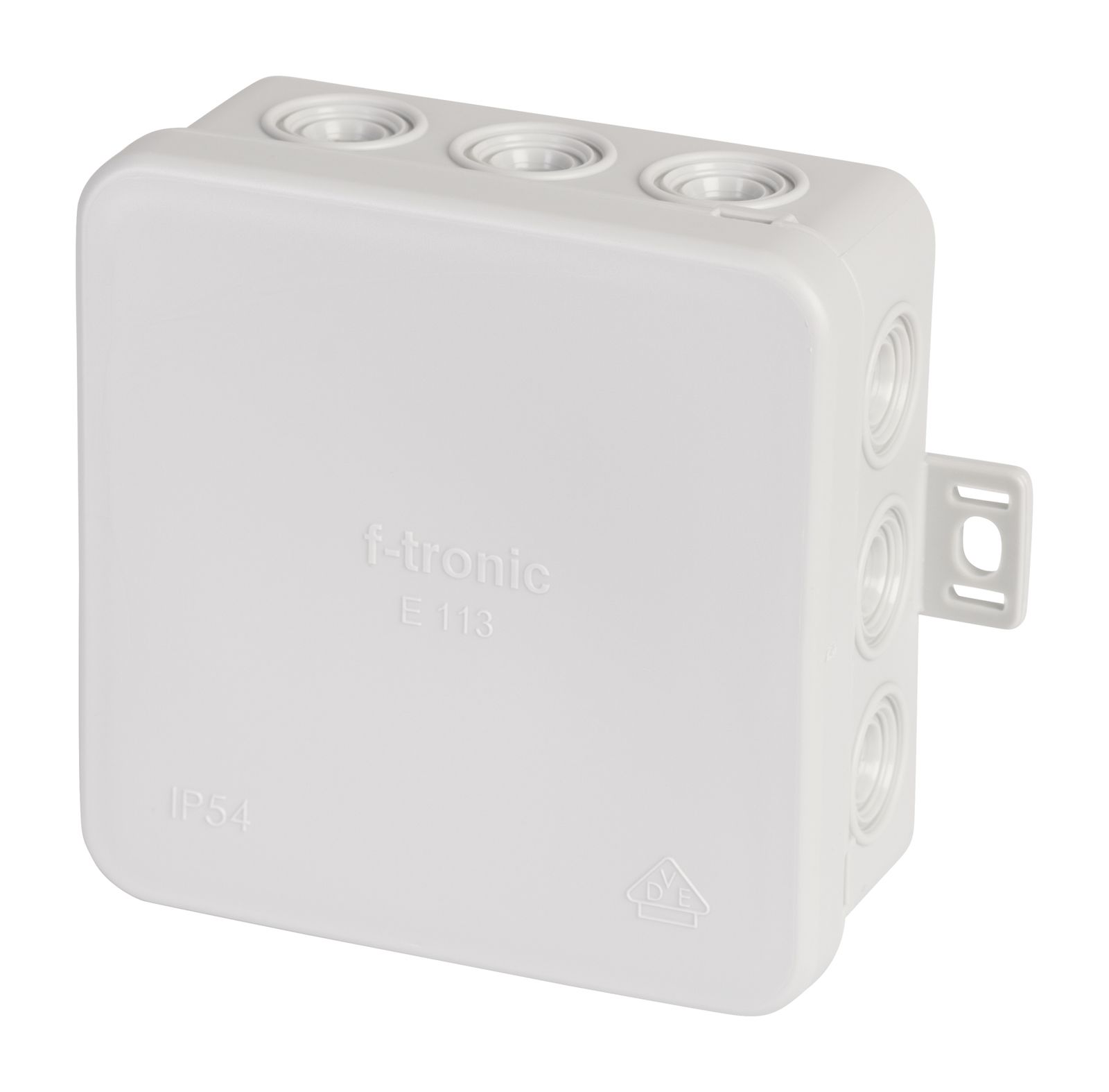 Abzweigdose IP54 2,5qmm 85x85x40mm gr Kst Wand/Decke hfr