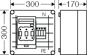 Überspannungsableiter Netzform-TN-S/TT 400VAC 2,5kV m.Fernmeldekont opt