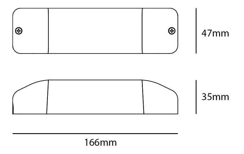 LED-Steuerung 17W NANO 350mA 49V IP20 dim Dimmung Phasenabschnitt Kstgeh dyn