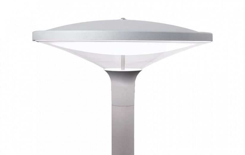 LED-Aufsatzleuchte 28W PLACE 60mm 4000K 2510lm gr elektr.Trafo Alu Kst_opal IP66