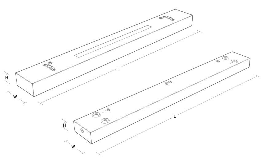 LED-Rasterleuchte EcoLine Office 39W ws 4000K 4650lm Konv IP20 1500x142x63mm