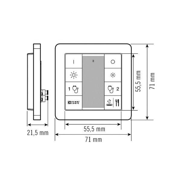 Controll-Panel Push Button IP20