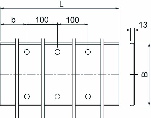 Deckel Deckelkl 600x3000mm f.Kabelrinne