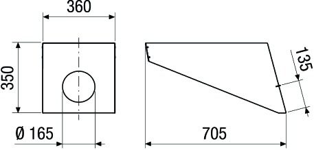 Lamellenhaube Lüftung vert