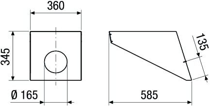 Lamellenhaube Lüftung vert
