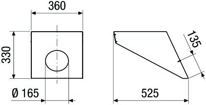 Lamellenhaube Lüftung vert