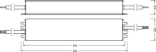 LED-Trafo 100W Optotronic 24V IP66 stat Metallgeh 240x50x34mm