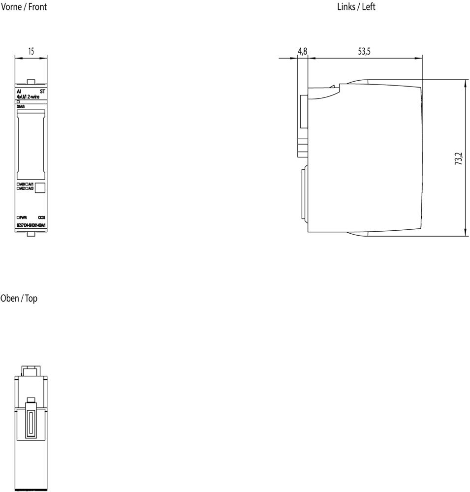 Analoges I/O-Modul DC 19,2-28,8V