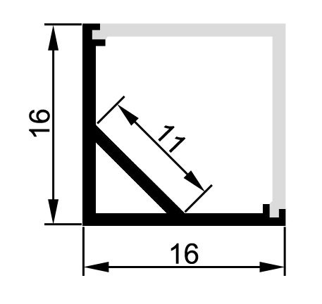 Abdeckung ws Kst L2000mm