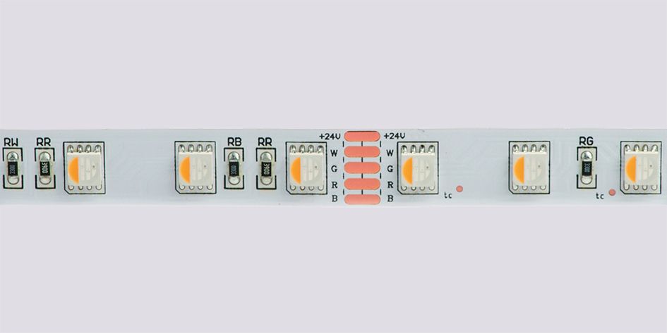 LED-Lichtband 19,2W/m rgbw 3000K 60Stk/m IP20 LED nicht austauschbar 5000mm DC